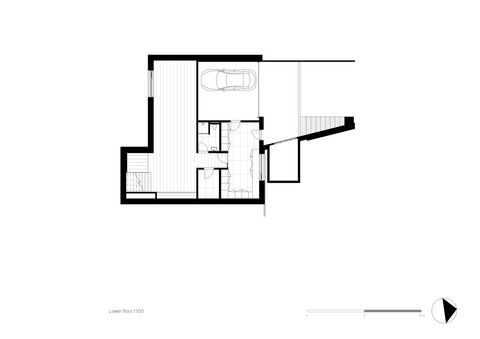 Plan Lower Floor 1 100 Villa E C.F. Møller Architects