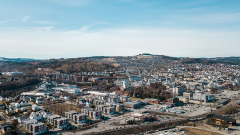 Gjøvik sentrum 2021   drone 1