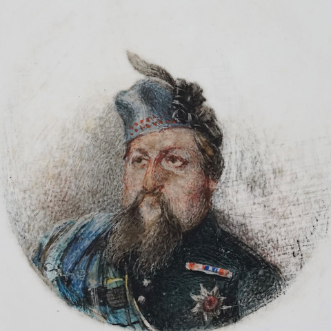 Frederik 7. i skotsk højlandsdragt