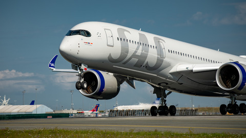 SAS Airbus A350 900 landing ny bemaling 2
