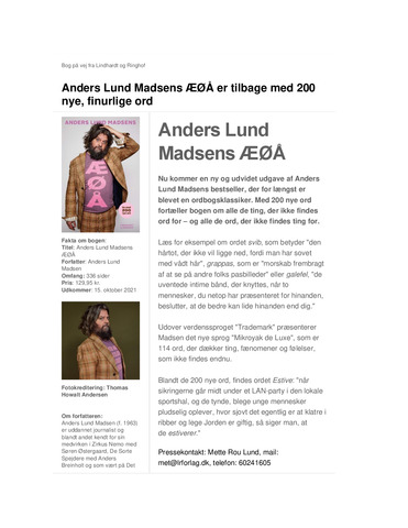 Anders Lund Madsens ÆØÅ