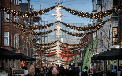 Julebelysning i Kongensgade, 2019. 