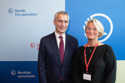 Jens Stoltenberg and Mary Gestrin