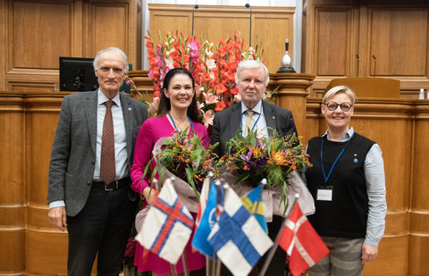 Bertel Haarder, Lulu Ranne, Erkki Tuomioja and Annette Lind