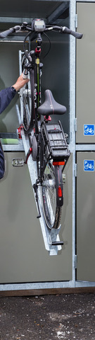 Cykelboks ved busterminalen i Broager 0002