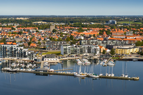Nykøbing Slotsbryggen lystbådehavn luftfoto 1 credit Rune Johansen