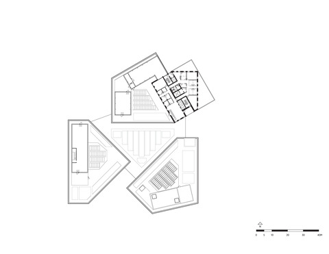 Plan_Fifth Floor_VIA University College Campus Horsens_C.F. Møller Architects