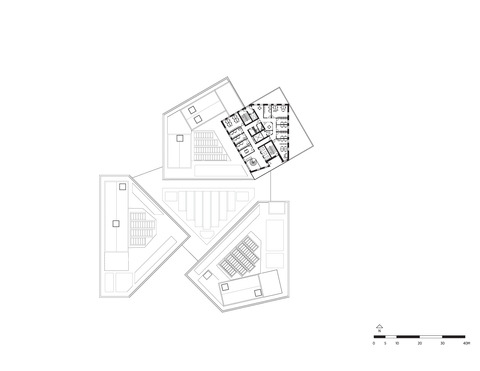 Plan_Sixth Floor_VIA University College Campus Horsens_C.F. Møller Architects