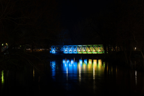 Ukraine lys jernbanebroen