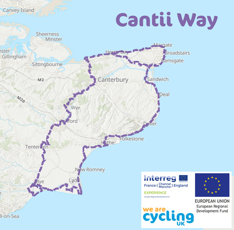 Cantii Way route map