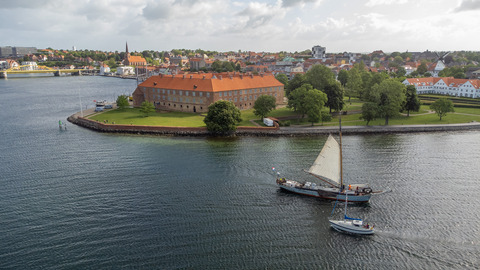 Gamle træ sejl skibe Sønderborg slot havnen 0157
