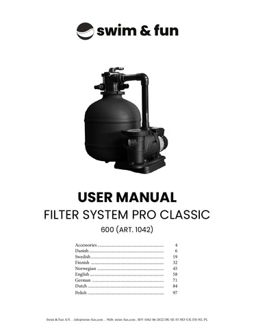 Filter System Pro Classic 600W - 1042