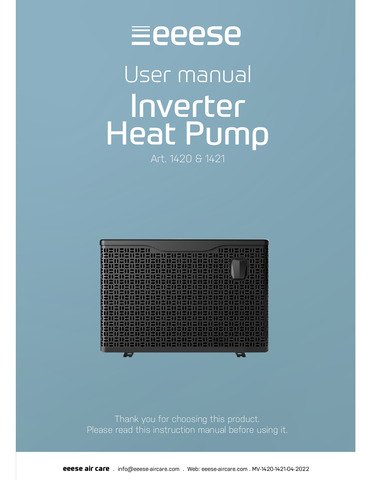 Inverter Heat Pumps 1420/1421
