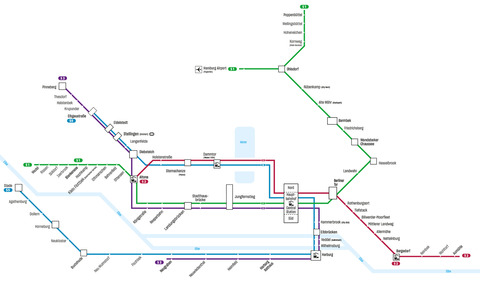Netzkarte S-Bahn Hamburg 2024