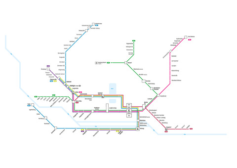 Netzkarte S-Bahn Hamburg 2030