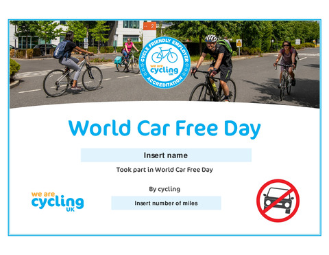 Car free day certificate stage 1 01