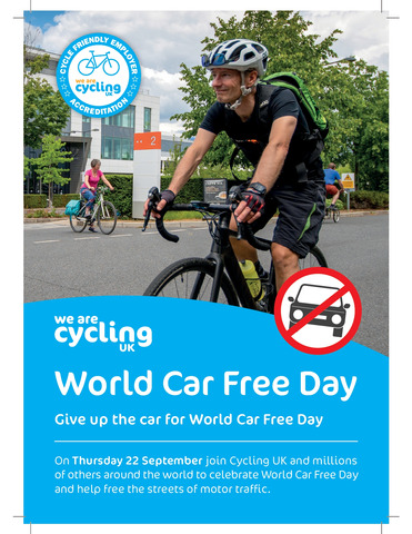 Car free day flyer artwork