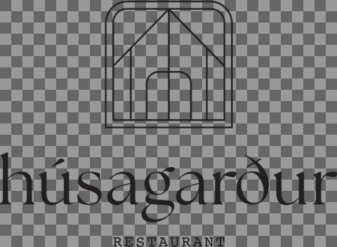 húsagarður logo svart EN