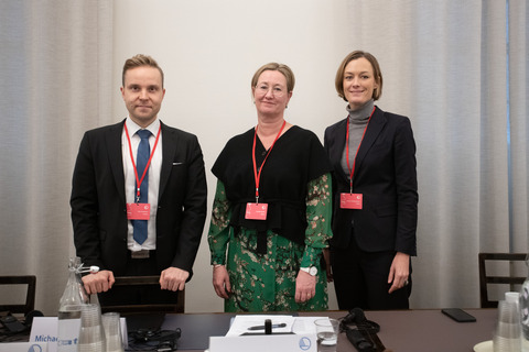 Petri Honkonen, Camilla Gunell and Anette Trettebergstuen