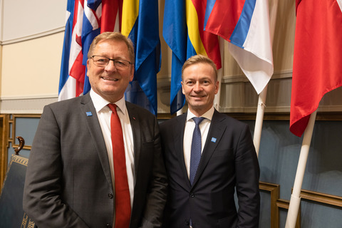 Jorodd Asphjell, President of Nordic Council 2023, and Helge Orten, Vice President
