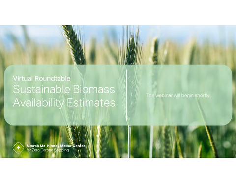 Webinar Presentation - Sustainable Biomass Availability Estimates