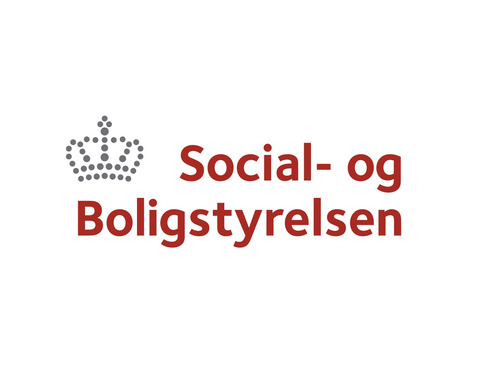 DK Social  og Boligstyrelsen logo graa krone CMYK