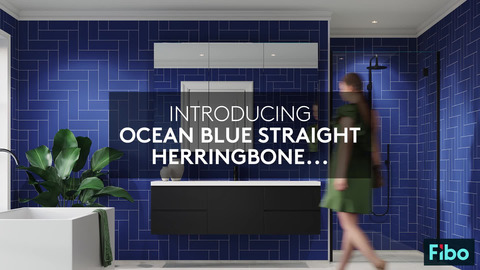 Ocean Blue Straight Herringbone Animation