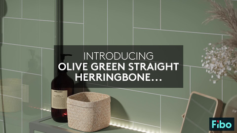 Olive Green Straight Herringbone Animation