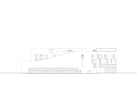 The School on Islands Brygge_Elevation_North East