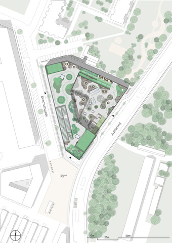 The School on Islands Brygge site plan