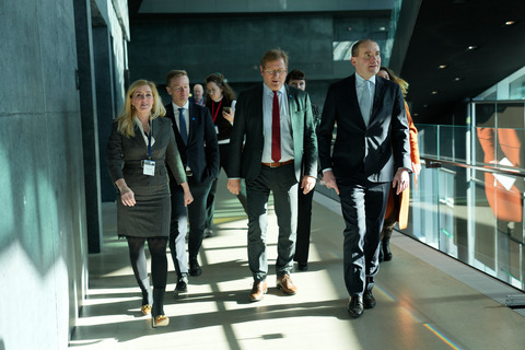 Bryndís Haraldsdóttir, Helge Orten, Jorodd Asphjell, Guðni Th. Jóhannesson (President of Iceland)
