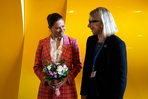 HRH The Crown Princess Victoria of Sweden and Annica Sohlström