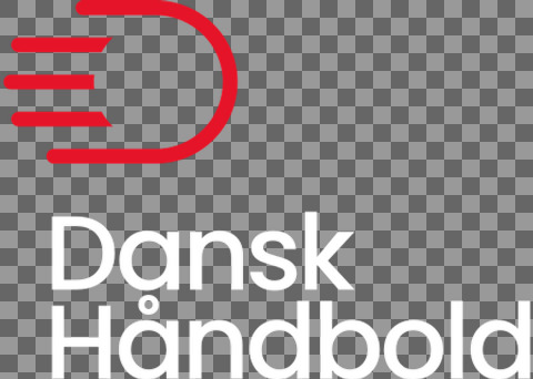 DanskHaandbold Logo Sekundaert RoedHvid