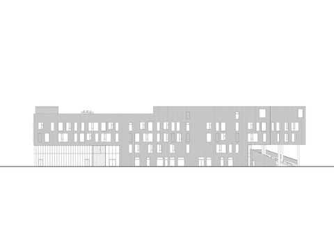 The School on Islands Brygge Elevation West