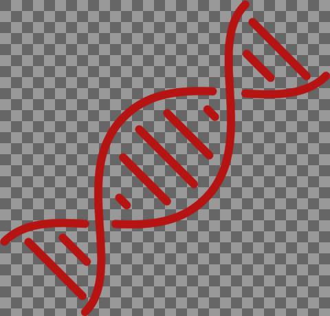 DNA rød streg