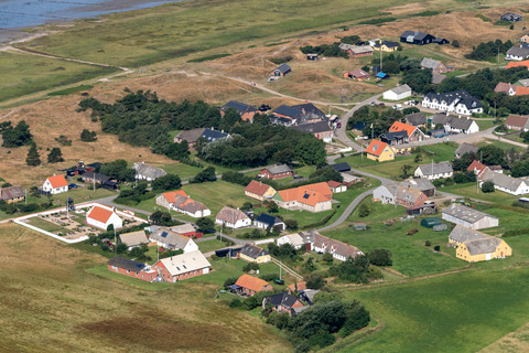 Luftfoto over Mandø By, 2021.