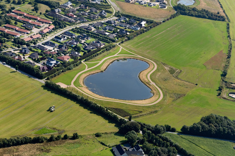 Luftfoto over Bramming, 2021.