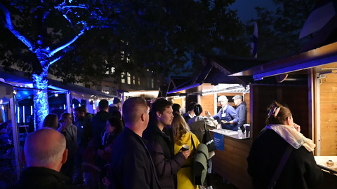 Booths at Night of Culture