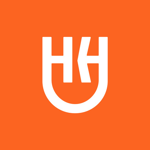 horsens logo symbol white on orange