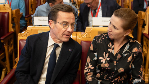 Ulf Kristersson and Mette Frederiksen