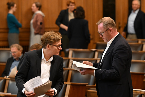 Dirk Kienscherf und Ole Thorben Buschhüter (SPD)