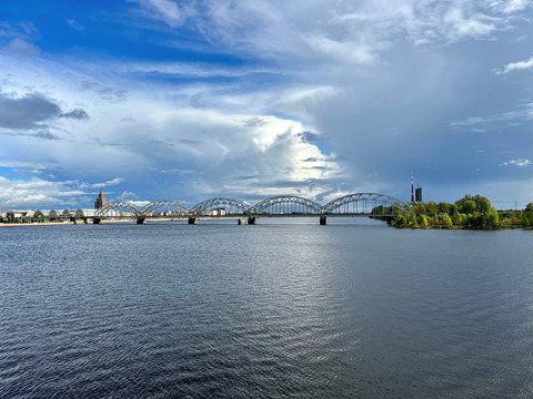 Riga Railway Bridge, Latvia