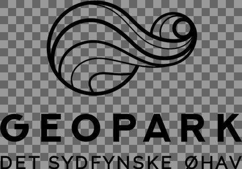 Geopark logo centreret sort