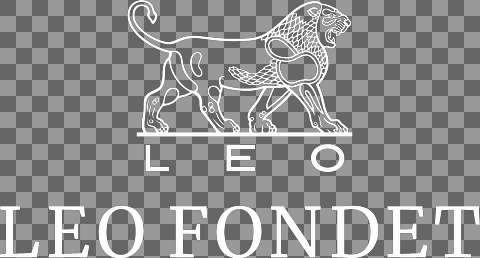 LEO Fondet Logo (White)