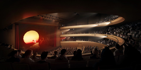 Henning Larsen, Jeddah Opera House Interior 1 by Vivid Vision
