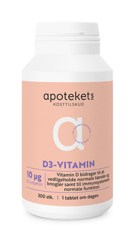 219195 Apotekets D3-vitamin 10 ug 300 stk