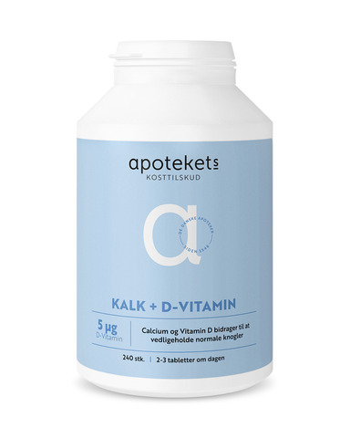 210494 Apotekets Kalk + D-vitamin 5 ug 240 stk